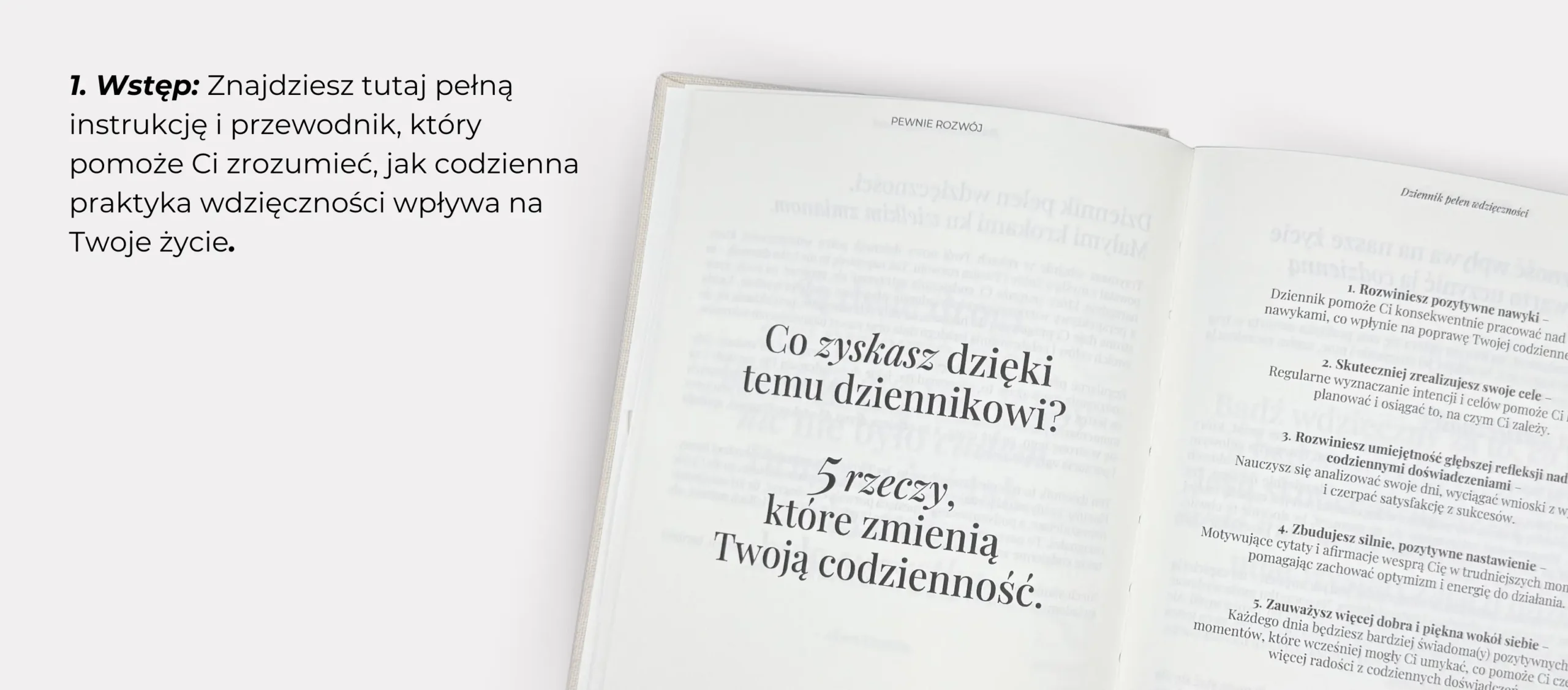 1.Wstęp: Znajdziesz tutaj pełną instrukcję i przewodnik, który pomoże Ci zrozumieć, jak codzienna praktyka wdzięczności wpływa na Twoje życie.